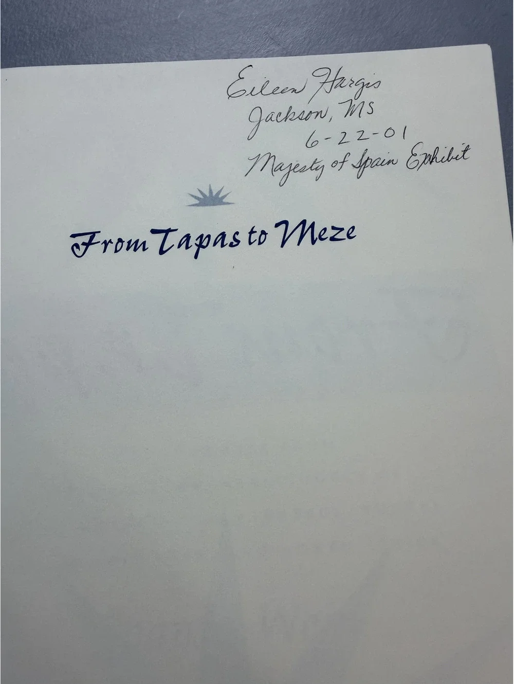 From Tapas to Meze: First Courses from the Mediterranean Shores by Joanne Weir